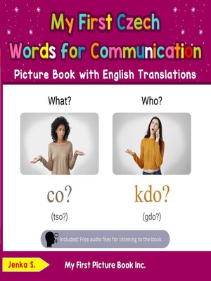 cover image of My First Czech Words for Communication Picture Book with English Translations